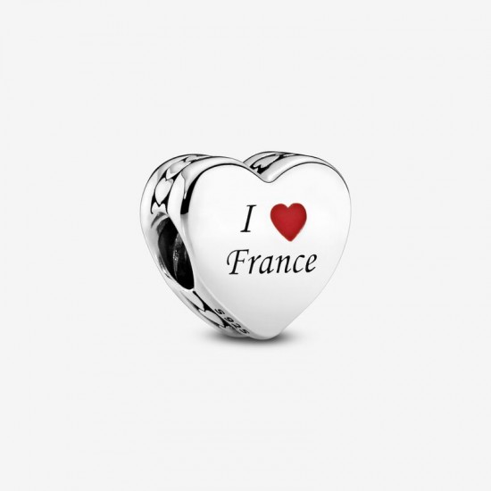 Pandora Charm I love France gravé & Pandora Bijoux Soldes